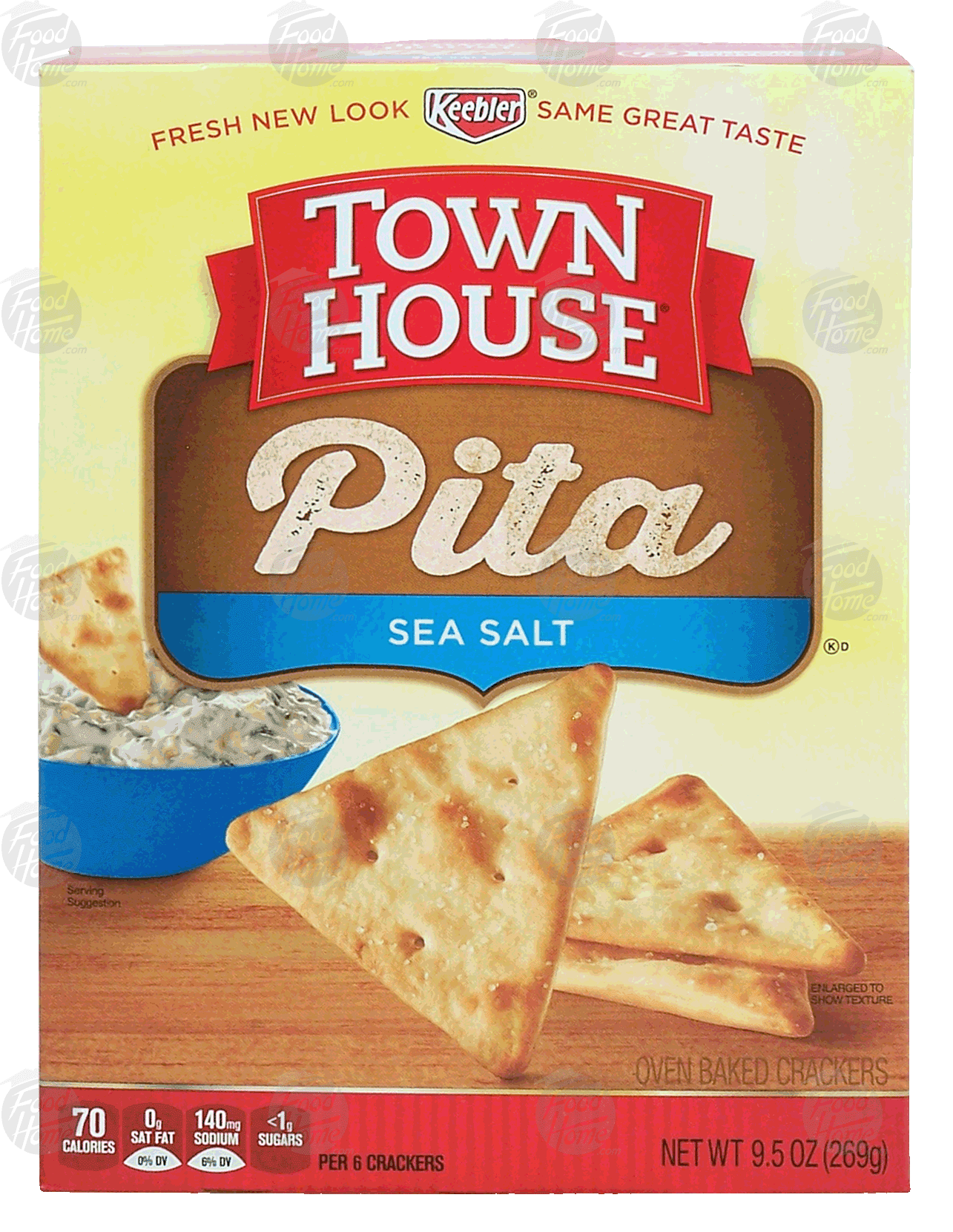 Keebler Town House pita; sea salt oven baked crackers Full-Size Picture